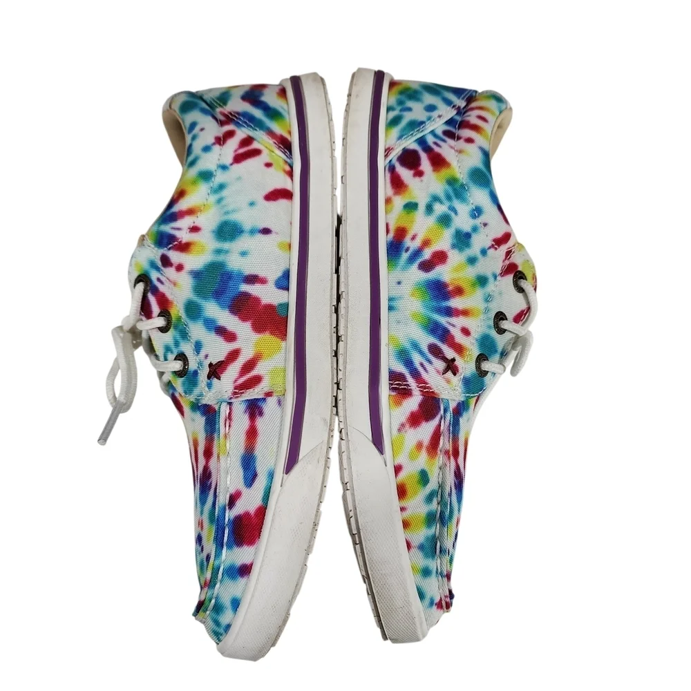 TWISTED X  TIE-DYE LACE-UP SNEAKERS